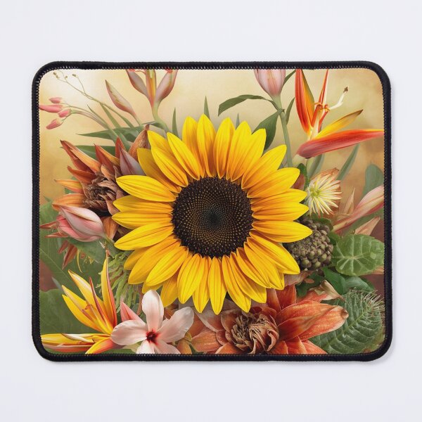 Item preview, Alluring Tropical Flower Watercolor Pattern | Sunflower | Maximalist Design designed and sold by Desolaa_Arts.