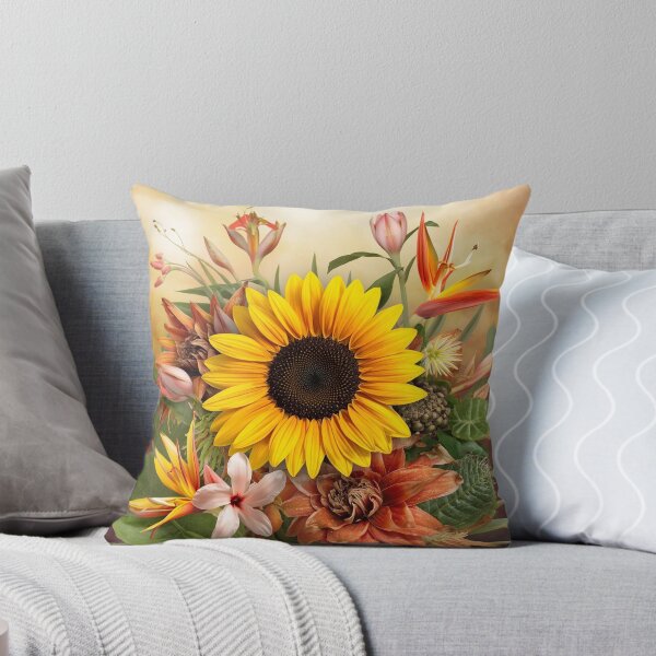 Item preview, Copy of Tropical Flower Watercolor Pattern | Sunflower |  Maximalist Design designed and sold by Desolaa_Arts.