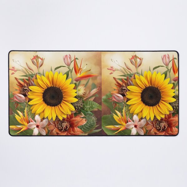 Item preview, Alluring Tropical Flower Watercolor Pattern | Sunflower |  Maximalist Design designed and sold by Desolaa_Arts.