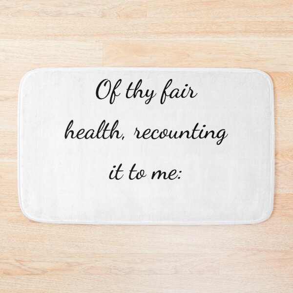 Item preview, "Of thy fair health, recounting it to me:" - handwriting black designed and sold by ariksworld.