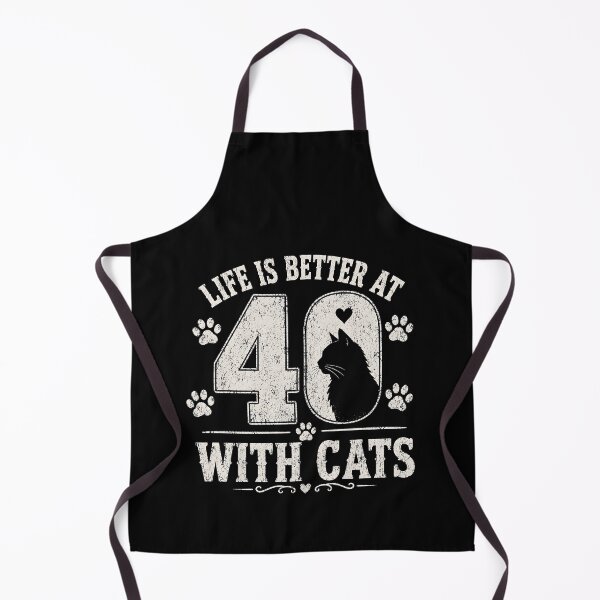 Item preview, Life is Better At 40 with Cats designed and sold by zoes-ink.