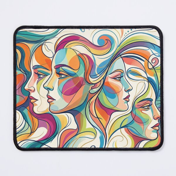 Item preview, Flowing Faces in Colors designed and sold by Sigtrix.