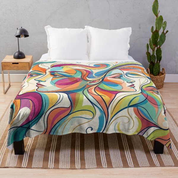 Item preview, Flowing Faces in Colors designed and sold by Sigtrix.