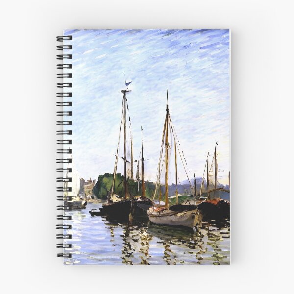 Item preview, Pleasure Boats at Argenteuil: Impression of Leisure on the Seine Sunlit Waters designed and sold by artdesignsnow.
