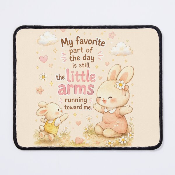 Item preview, My Favorite Part of the Day Is Still the Little Arms Running Toward Me | Cute Motherhood Bunny Watercolor designed and sold by PromptCoreNexus.