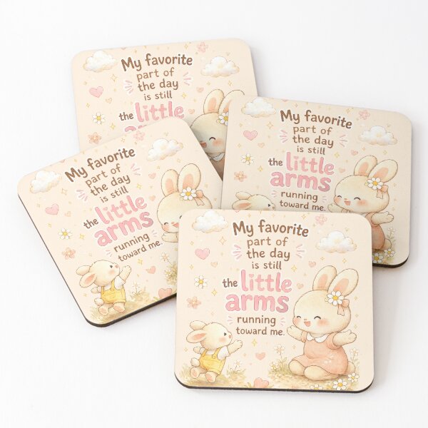 Item preview, My Favorite Part of the Day Is Still the Little Arms Running Toward Me | Cute Motherhood Bunny Watercolor designed and sold by PromptCoreNexus.