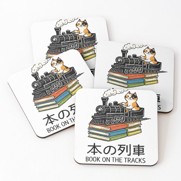 Item preview, Book Train Cat T-Shirt designed and sold by Matinez Pink.