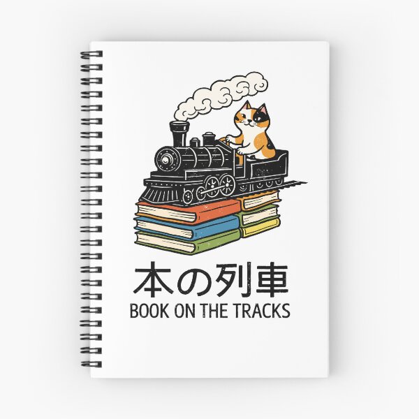 Item preview, Book Train Cat T-Shirt designed and sold by Matinez Pink.