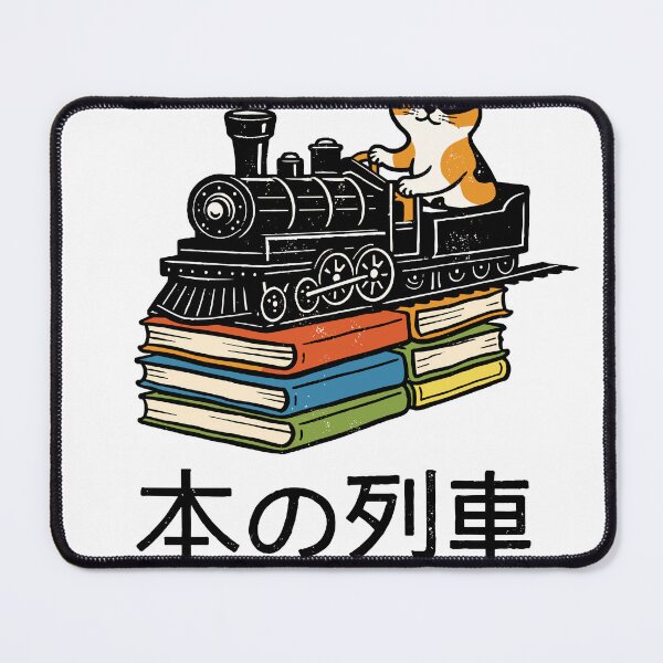 Item preview, Book Train Cat T-Shirt designed and sold by Matinez Pink.