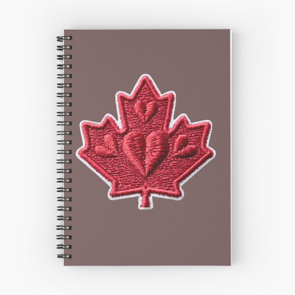 Item preview, Canadian Heart Maple Leaf Embroidery designed and sold by MegaNovaArt.