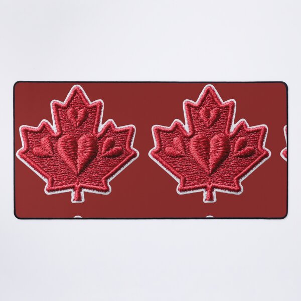 Item preview, Canadian Heart Maple Leaf Embroidery designed and sold by MegaNovaArt.