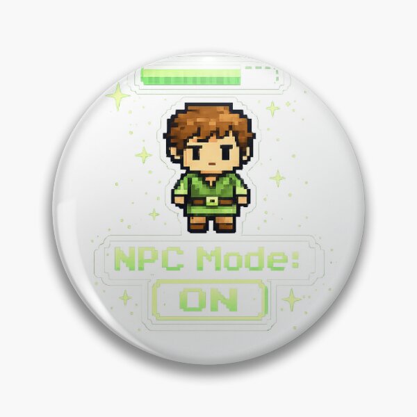 Item preview, ⚡ "NPC Mode: ON" designed and sold by PeelAndPopCo.