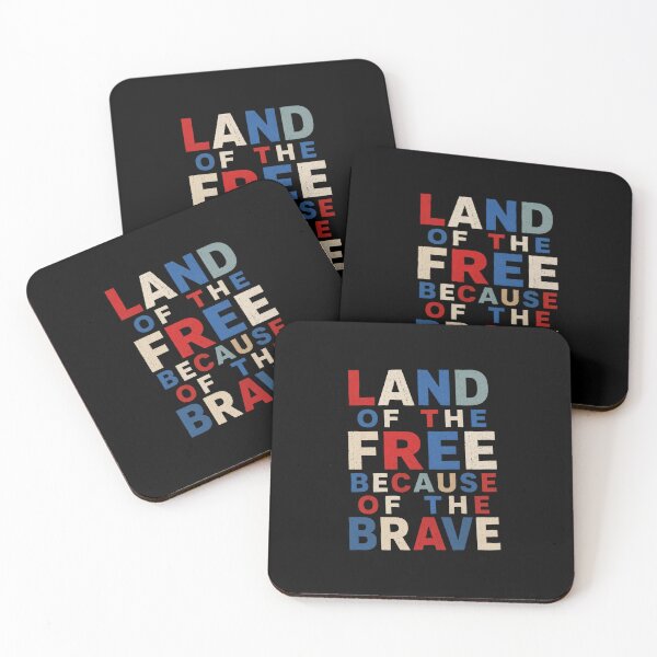 Item preview, Land of the Free Because of the Brave designed and sold by PMDesignStudio.