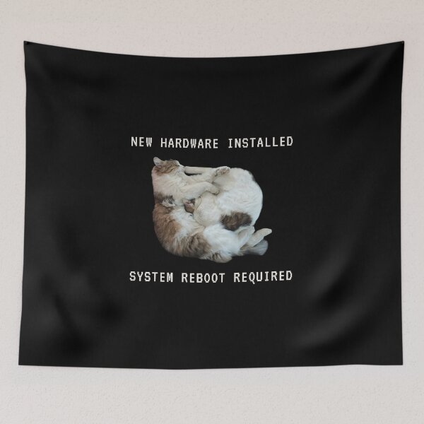 Item preview, New Hardware Installed - Funny Cat Tech Design designed and sold by MB-CatPrints.