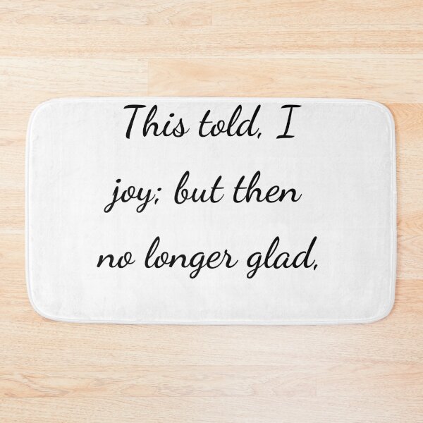 Item preview, "This told, I joy; but then no longer glad," - handwriting black designed and sold by ariksworld.