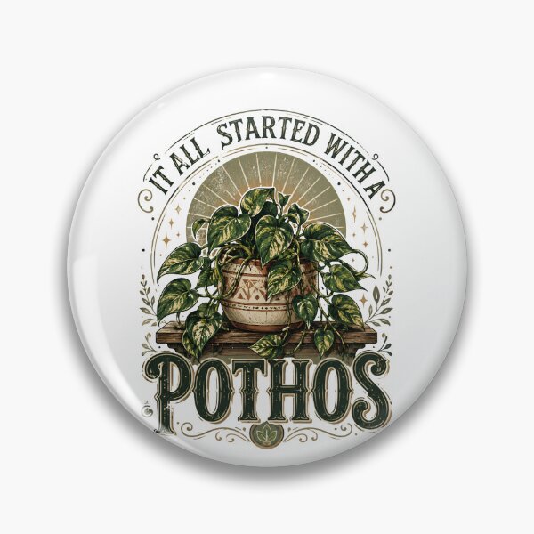 Item preview, It All Started With a Pothos Vintage Houseplant Lover designed and sold by THREE LITTLE BEANS.