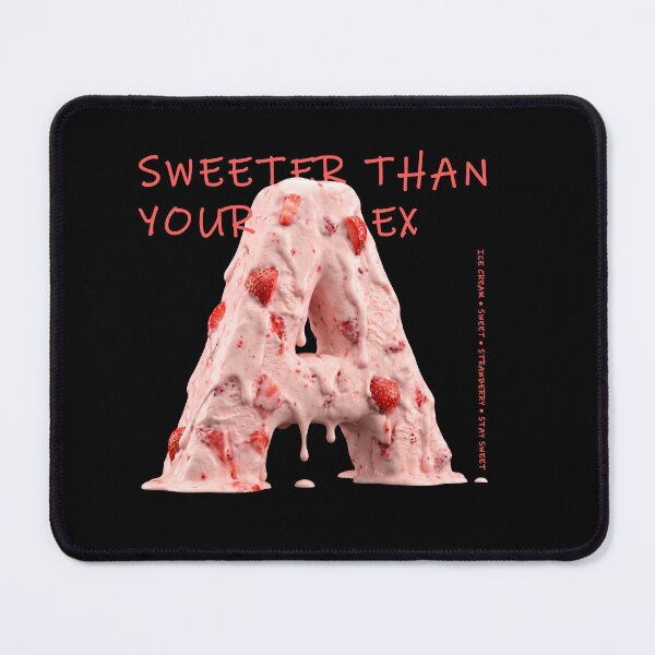 Item preview, Sweeter Than Your Ex - Strawberry Ice Cream Letter A designed and sold by JOCSTOCK.