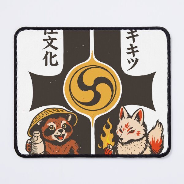 Item preview, Tanuki & Kitsune Japanese Mythology T-Shirt designed and sold by Matinez Pink.