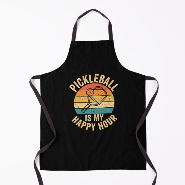 Item preview, Pickleball Is My Happy Hour Retro Sunset designed and sold by timizar.