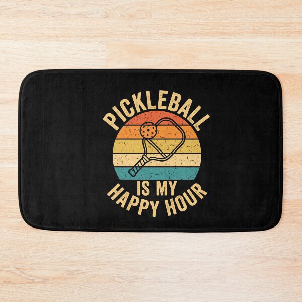 Item preview, Pickleball Is My Happy Hour Retro Sunset designed and sold by timizar.