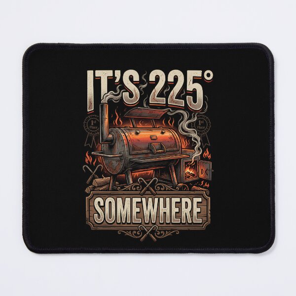Item preview, It’s 225 Degrees Somewhere Funny BBQ Smoker designed and sold by THREE LITTLE BEANS.