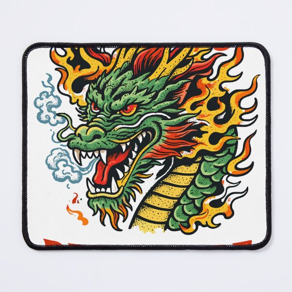 Item preview, Dragon Fire Tattoo T-Shirt designed and sold by Matinez Pink.