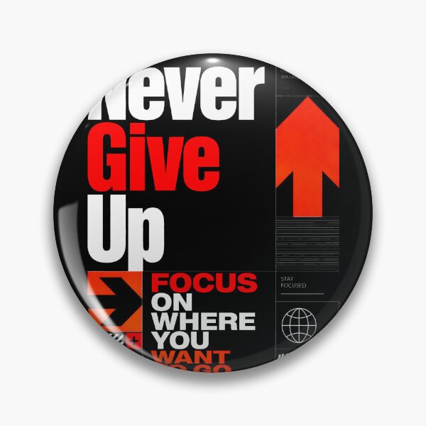Item preview, Never Give Up Motivation Graphic Design designed and sold by graphixpolash.