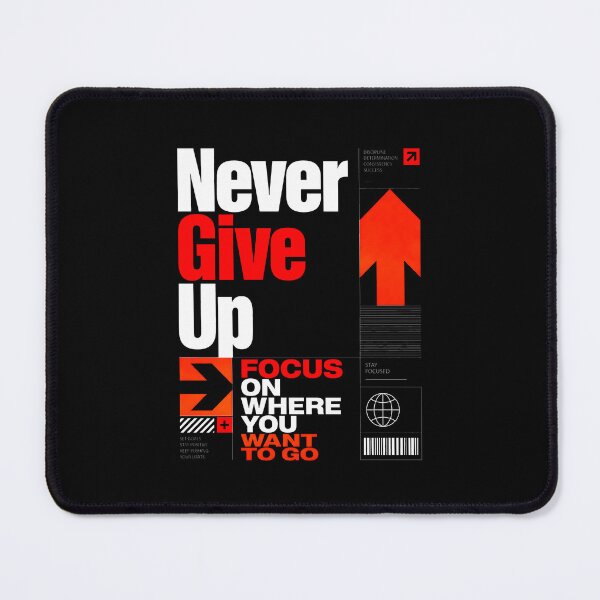 Item preview, Never Give Up Motivation Graphic Design designed and sold by graphixpolash.