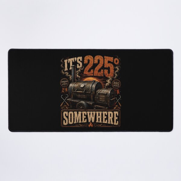 Item preview, It’s 225 Degrees Somewhere Funny BBQ Smoker designed and sold by THREE LITTLE BEANS.