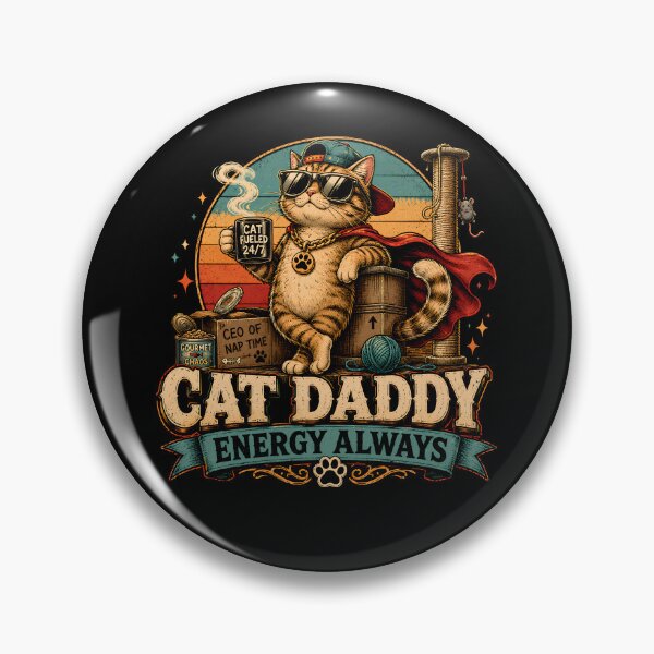 Item preview, Cat Daddy Energy Always Funny Cat Lover designed and sold by THREE LITTLE BEANS.
