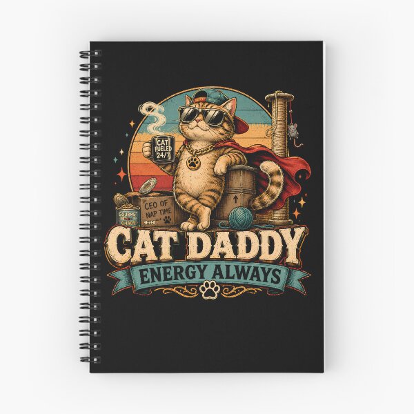 Item preview, Cat Daddy Energy Always Funny Cat Lover designed and sold by THREE LITTLE BEANS.