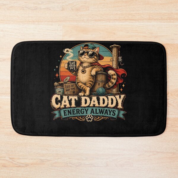 Item preview, Cat Daddy Energy Always Funny Cat Lover designed and sold by THREE LITTLE BEANS.