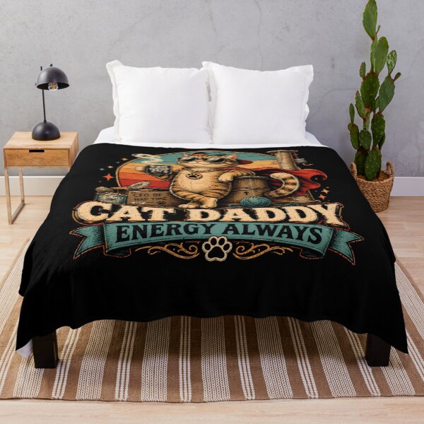 Item preview, Cat Daddy Energy Always Funny Cat Lover designed and sold by THREE LITTLE BEANS.