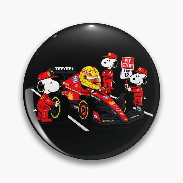 Item preview, Snoopy Ferrari Pit Stop Lap 12 Formula 1 Racing Fan designed and sold by LysiTHWIP.