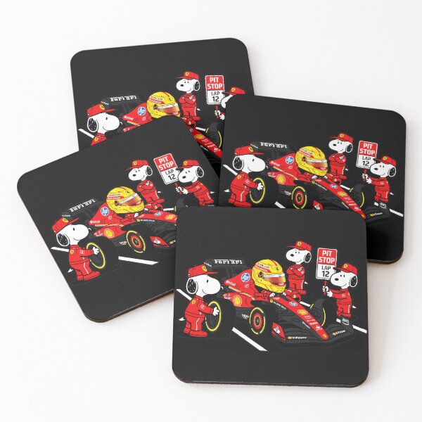 Item preview, Snoopy Ferrari Pit Stop Lap 12 Formula 1 Racing Fan designed and sold by LysiTHWIP.
