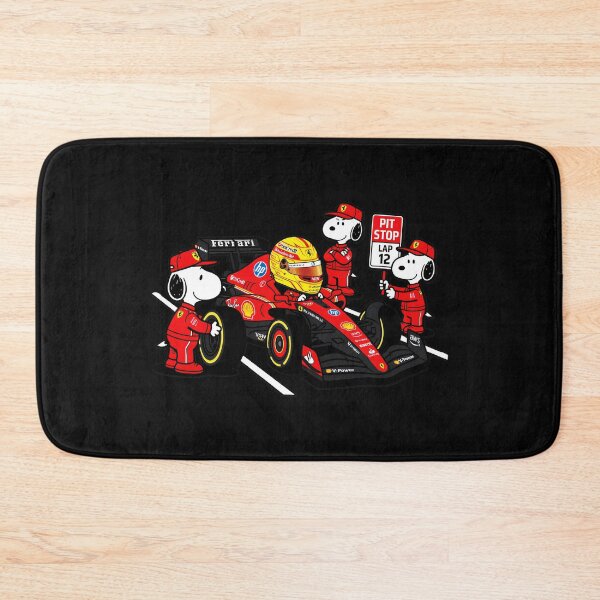 Item preview, Snoopy Ferrari Pit Stop Lap 12 Formula 1 Racing Fan designed and sold by LysiTHWIP.