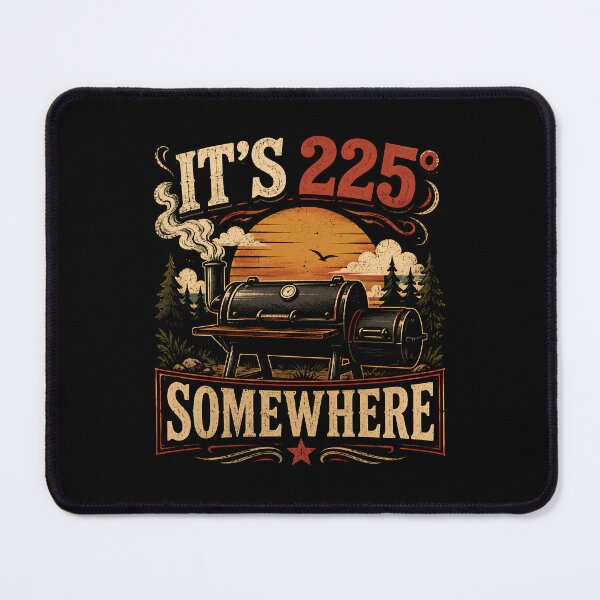 Item preview, It’s 225 Degrees Somewhere Funny BBQ Smoker designed and sold by THREE LITTLE BEANS.