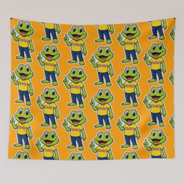 Item preview, Cute Green Frog Mascot Sticker – Happy Cartoon Amphibian Character designed and sold by Bhaskar Digital Art.