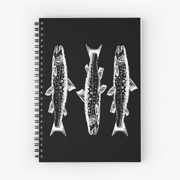 Item preview, Three trout - white print designed and sold by HeathWayPrints.