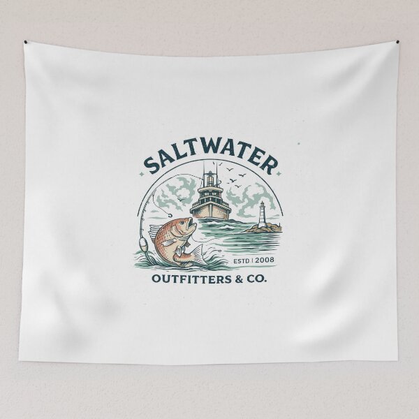 Item preview, Saltwater Fishing T-Shirt designed and sold by Matinez Pink.