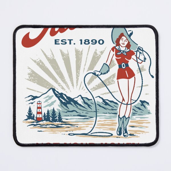 Item preview, Idaho Retro Cowgirl T-Shirt designed and sold by Matinez Pink.