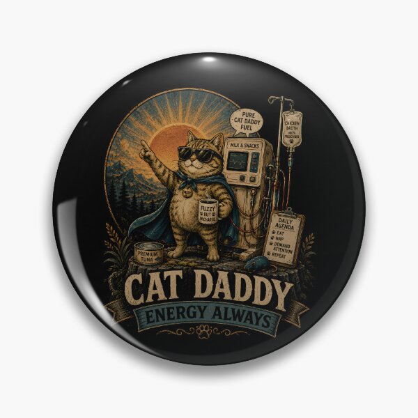 Item preview, Cat Daddy Energy Always Funny Cat Lover designed and sold by THREE LITTLE BEANS.
