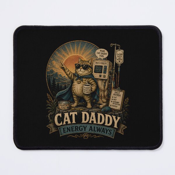 Item preview, Cat Daddy Energy Always Funny Cat Lover designed and sold by THREE LITTLE BEANS.