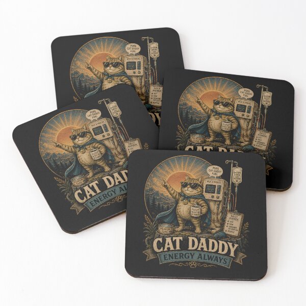 Item preview, Cat Daddy Energy Always Funny Cat Lover designed and sold by THREE LITTLE BEANS.