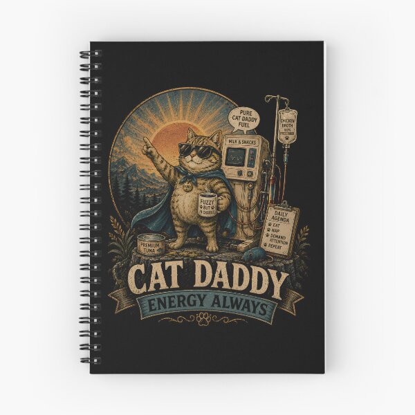 Item preview, Cat Daddy Energy Always Funny Cat Lover designed and sold by THREE LITTLE BEANS.