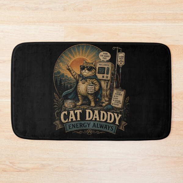 Item preview, Cat Daddy Energy Always Funny Cat Lover designed and sold by THREE LITTLE BEANS.