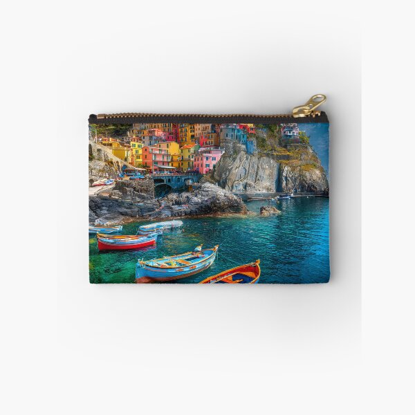 Item preview, Beautiful Coastal Village with Colorful Houses designed and sold by Artessie.