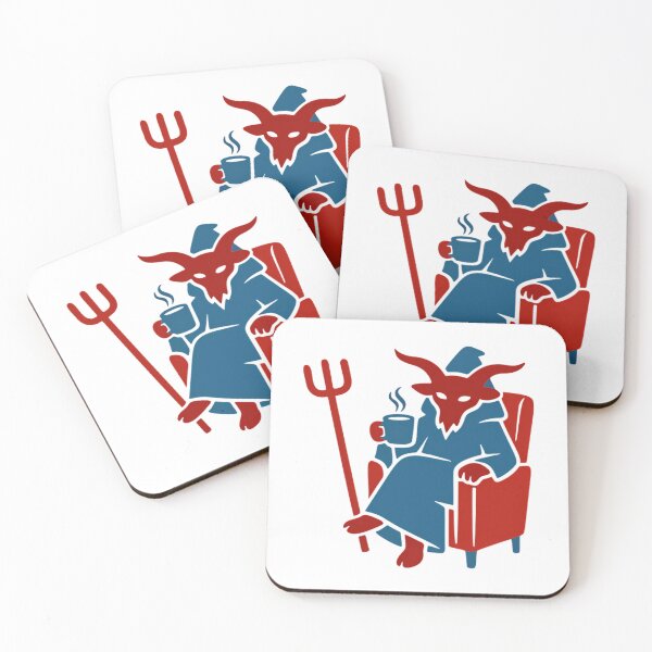 Item preview, MAGOS - Hell’s Coffee Break – Relaxed Demon Retro designed and sold by MAGOSMARKETMS.