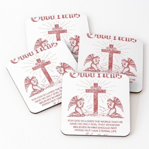 Item preview, Christian Cross Angels Good News T-Shirt designed and sold by Matinez Pink.