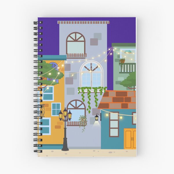 Item preview, A street at night with fairy lights designed and sold by thefrenchyviet.